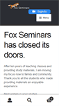 Mobile Screenshot of foxseminars.com